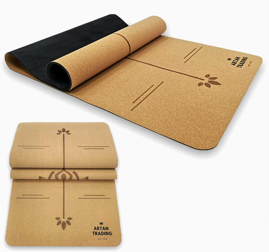 ARTAN Luxury Cork Yoga Mat | Eco-Friendly, Non-Slip, Durable 5mm
