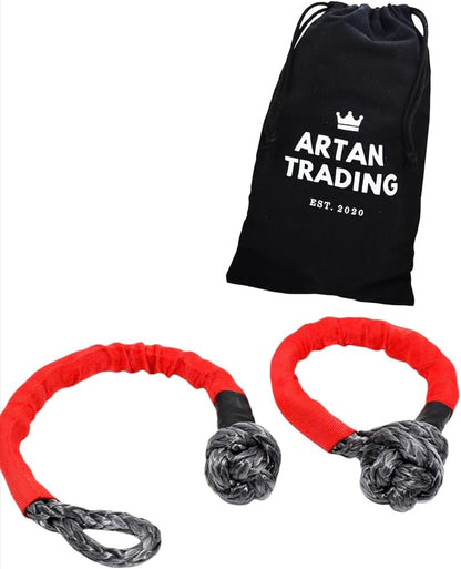 Artan Heavy Duty Soft Shackles (2pcs) | 38,000lb | Synthetic Recovery Rope | 4x4