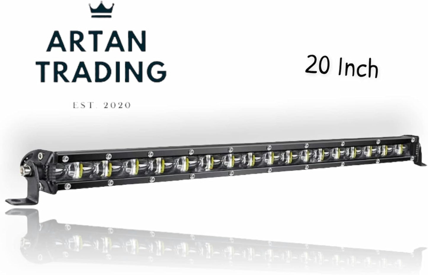 Artan 20-Inch 6D LED Light Bar | 90W Single Row | IP68 Waterproof