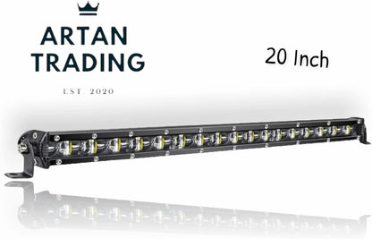 Artan 20-Inch 6D LED Light Bar | 90W Single Row | IP68 Waterproof