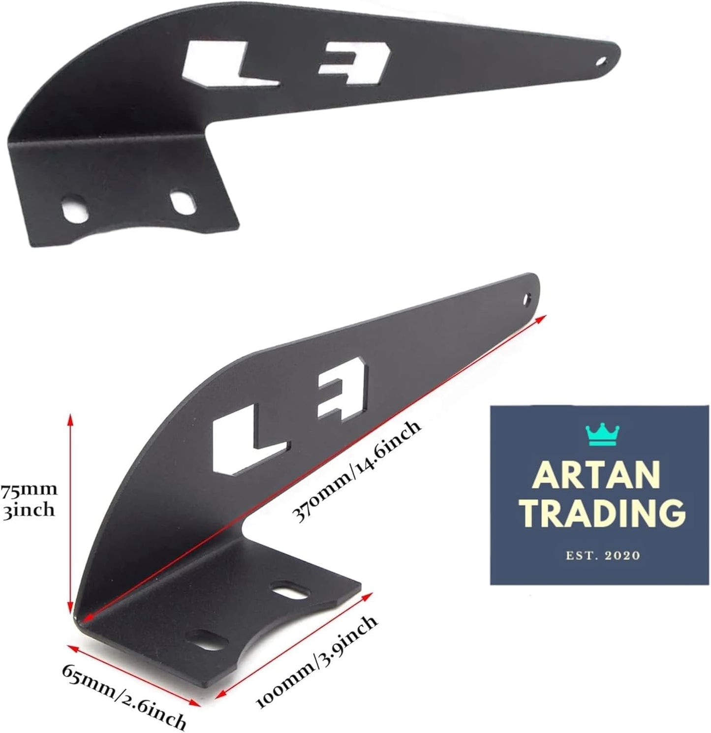 Artan 52" LED Light Bar Roof Brackets for Toyota FJ Cruiser 2007–2014