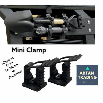 Artan MINI Rubber Mounting Clamps (2pcs) | Offroad Tool Holders