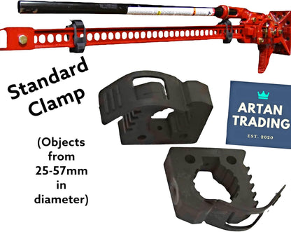 Artan Large Rubber Mounting Clamps (2pcs) | Offroad Tool Brackets