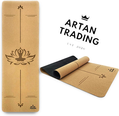 ARTAN Luxury Cork Yoga Mat | Eco-Friendly, Non-Slip, Durable 5mm