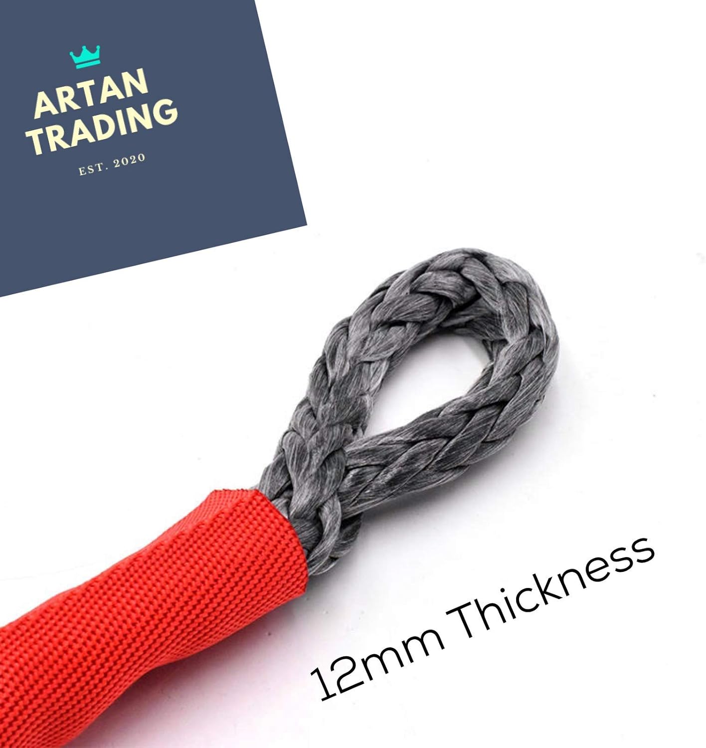 Artan Heavy Duty Soft Shackles (2pcs) | 38,000lb | Synthetic Recovery Rope | 4x4