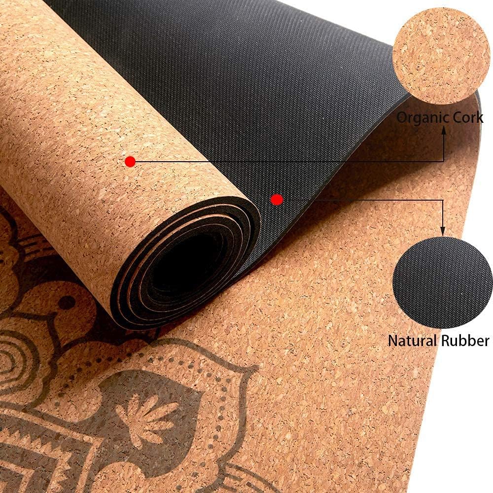 Luxury Cork Yoga Mat | Eco-Friendly, Non-Slip, Durable 5mm