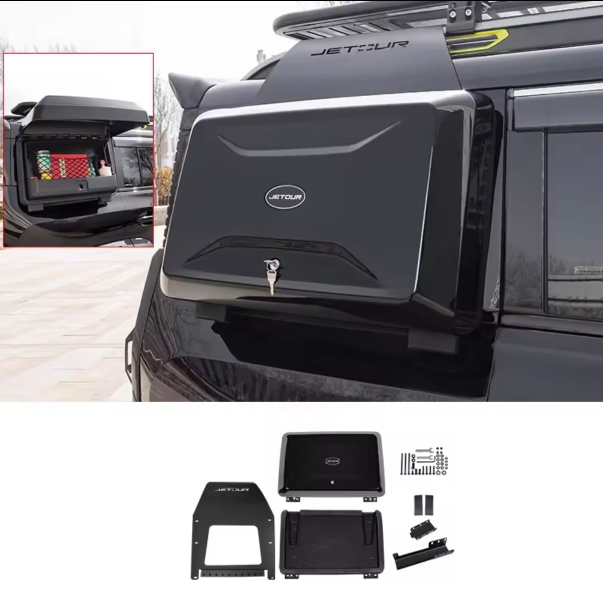 Artan Lockable Side Storage Box for Jetour Traveller T2 (2023–2024)
