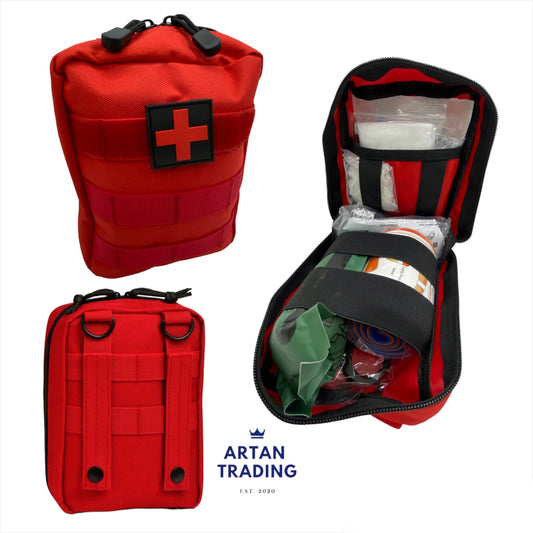First Aid Kit - Automotive, Trauma, Molle - Ideal for Motorbike & Offroad Adventures